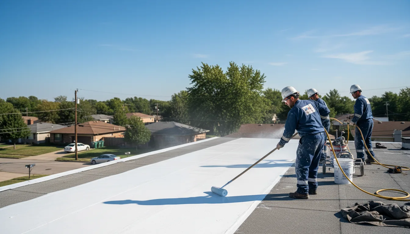 Commercial roof coating in Tonganoxie, KS near me